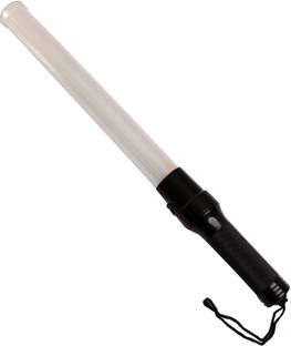 Ladwa 3 Modes Warning LED Flashlight Traffic Safety Baton, Red and Green Plastic Baton