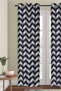 Home Sizzler 214 cm (7 ft) Polyester Semi Transparent Door Curtain Single Curtain