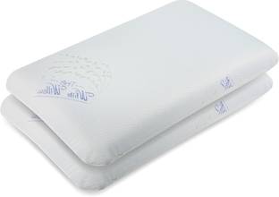 The White Willow Regular Sleeping Ventilated Active Air, Memory Foam Solid Orthopaedic Pillow Pack of 2