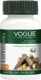 Vogue Wellness Ashwagandha Tablets for Anti Stress, Rejuvenates body & Immunity Booster