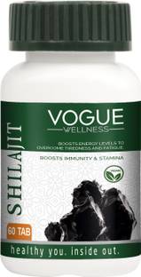 Vogue Wellness Shilajit Tablet for Men Support Vitality Vigour Stamina & Energy