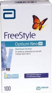 फ्रीस्टाइल ओपतीउम NEO H 100 ग्लूकोमीटर स्ट्रिप्स