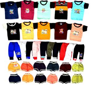 ALUXDON Baby Boys & Baby Girls Casual T-shirt Pyjama, Bloomer