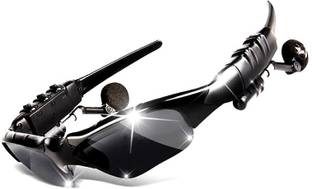 Alchiko Newest Superior Sound Quality Powerful Foldable Adjustable Polarized Lenses Sunglass With Rechargeable Battery Built-in Microphone Connects With All Smartphones