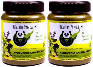 HEALTHY PANDA 100% Natural Desi Kadha / Kashaya Powder / Herbal Tea/ Ayurvedic Kadha/ Ayush Kwath / Sukku Coffee / Chukku Coffee / Desi Kahwa (100 Gms) 200 Gms X Pack of 2 Herbs Herbal Tea Plastic Bottle