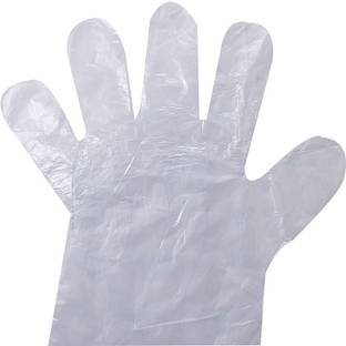 YC YUVI CREATIONS DISPOSABLE TRANSPARENT PLASTIC GLOVES 200 PIC'S Wet and Dry Disposable Glove Set