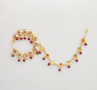 Tiptop Cubic Zirconia Gold-plated Plated Alloy Nathiya
