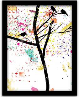 Nature Theme Wall Decor Posters for Living Room Bed Room Home and Office| Boteniacal Leaves Framed Poster for Home Decoration | Home Decor Posters with Frame|Home Décor Wall Poster - Paintings With Frame For Home Living Room Bedroom Décor| Framed Wall Art| Home Décor| Office Décor| Studio Décor| Wall Decoration| Abstract Art Posters Paper Print Fine Art Print