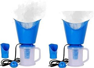 TASHAN WORLD 3 in1 Electric Vaporizer Machine For Nose Steam Inhaler For Cold And Cough Steamer, Spa, Face Steam for Facial (Random Color) Pack of 2 Vaporizer