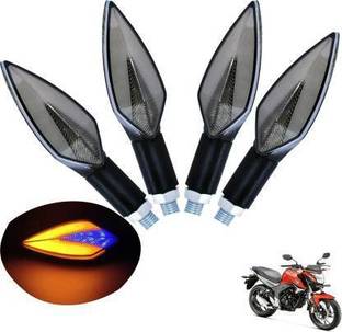 QZ DEVICE Front, Rear LED Indicator Light for Honda CB Hornet 160, Universal For Bike