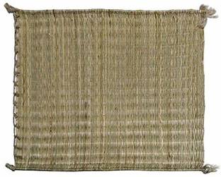 NEALEXKLUSIVE Natural Handmade Grass Kusha Aasan/mat for Puja, Yoga, Pranayam, Meditation (51x51 cm Each) 02 pc. Altar Cloth