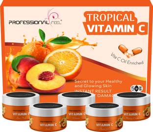 PROFESSIONAL FEEL Vitamin C Facial kit For All Type Skin Solution (500 gm) Best face skin care radiant / skin whitening brighten glowing/ bridal glow diamond