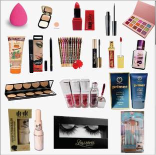 Glow and Go Anishka beauty Cosmetic combo kit of 17 [17 item in the set] (Pack of 17)
