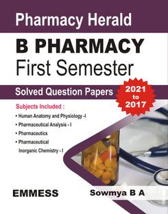 Pharmacy Herald B Pharmacy First Semester Solved Question Papers