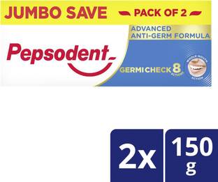 PEPSODENT Germicheck 8 Actions, Toothpaste With Anti-Germ Formula, Clove & Neem Oil Toothpaste