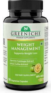 Greeniche Garcinia Cambogia, Green Coffee Extract for Weight Loss - 90 Veg capsules