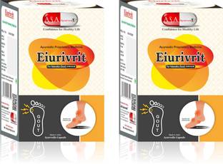 A&A Ayurvedic Eiurivrit Ayurvedic medicine For Gout-Uric Acid l Helps Control Uric Acid l Maintain Uric Acid Level l Joint Care l Ayurvedic Gout Pain Relief (60 Caps) (Pack of-2)