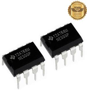 geeta enterprises (pack of 2) Genuine NE555 TIMER IC (used for timer, pulse generation, and oscillation) Timer Counter and Clock NE555 Precision Timer Electronic Components Electronic Hobby Kit