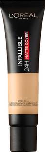 L'Oréal Paris Infallible 24H Matte Cover Liquid Foundation, 110 Rose Vanilla, 35 ml Foundation