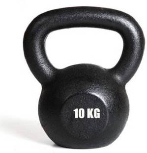 saipro 10 KG CAST IRON KETTLEBELL FOR GYM EXERCISE Black Kettlebell