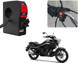 Selifaur S7C71 - Bike Headlight On/Off Switch Button Signal Light Switch with USB Charging Port Applicable Suzuki Intruder 150 2 A Bike Mobile Charger