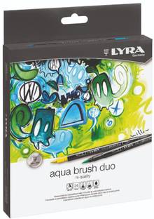Lyra Aqua Brush Duo 24 Pcs Dual-Tipped Brush Marker