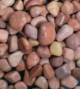 Colour Stone Decorative Polished Assymetric Marble Stone Pebbles For Vase Filler Plant Pots Aquarium Fish Tanks Home Garden & Outdoor Decoration (Bird Brown, 4Kg) Polished, Regular Angular, Asymmetrical Marble Stone