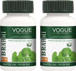 Vogue Wellness Brahmi Tablets Powerful Brain Tonic For Mind & Memory Wellness