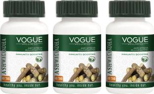 Vogue Wellness Ashwagandha Tablets for Anti Stress, Rejuvenates body & Immunity Booster
