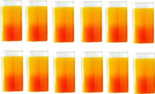 BOROSIL (Pack of 2) Combo of Vision Medium Size Glasses, 295 ml, Set of 6 Glass Set Water/Juice Glass