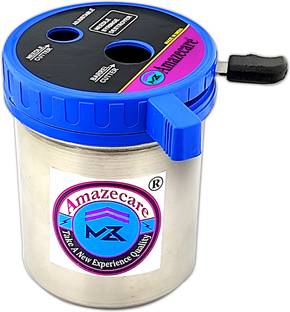 AMAZECARE Manual Needle & Syringe Destroyer Hub Needle Cutter Machine Made With Heavy Stainless Steel Container And Premium Quality Plastic Head Body With Sharp Edge Blade (500ml) Needle Burner Needle Burner