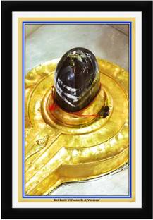 Braj Art Gallery Shri Kashi Vishwanath Varanasi Photo Frame Digital Reprint 19.5 inch x 13.5 inch Painting