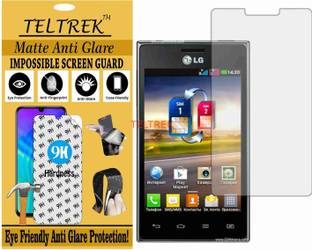 TELTREK Tempered Glass Guard for LG OPTIMUS L5 DUAL E615 (Matte Flexible Shatterproof)