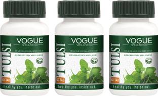 Vogue Wellness Tulsi Tablet for Respiratory Wellness & Relief in Cough & Cold