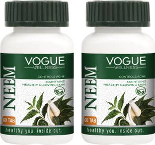 Vogue Wellness Neem Tablets For Healthy Glowing Skin & Controls Acne