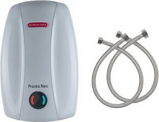 Racold 3 L Instant Water Geyser (3LT WITH CONNECTION PIPE, White)