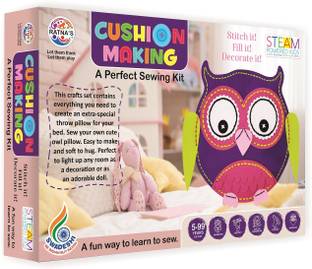 Ratnas Cushion making kit.Make your own cushion(pillow)with the help of this kit. Explore your Imagination