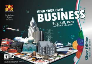 Toysbox Mind Your Own Business Silver Edition (4126) Money & Assets Board Game