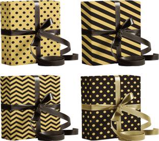 lussoliv Premium Gift Wrapping Sheets 4 Designs x 3 Wrapping Sheets Birthday or Christmas Wrapping Paper, 17" x 24" Paper Gift Wrapper