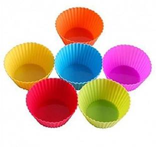 FANTASTIQ Silicone Cupcake/Muffin Mould 6