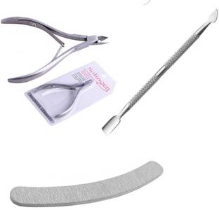 virkart Nail art combo-1 best quality filer 1 cuticle cutter-1 pusher