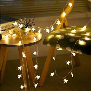 OMG Best Buy 20 LEDs 4.88 m Yellow Steady Star Rice Lights