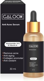 Galook 10% Niacinamide Face Serum for Acne Marks, Anti Aging, Collagen Promoter, Blemishes & Oil Balancing with Vitamin A | Skin Clarifying Anti Acne Serum for Oily & Acne Prone