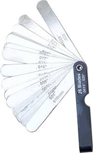 Qualigen Feeler Gauge 26pc Blade Size .0015" to .025" Marking Gauge