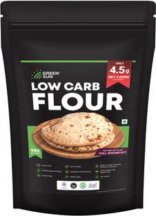 GREEN SUN Low Carb | 4.5 g Net Carbs Per Roti| Keto Friendly | Atta| High Fiber
