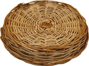 scissors craft Multipurpose bamboo Basket round shape Bamboo Fruit & Vegetable Basket