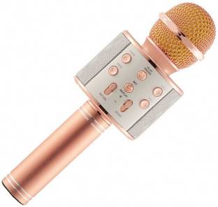 Paramits Advance Handheld Wireless Singing Mike Multi-function Bluetooth Karaoke Mic with Microphone Speaker For All Smart Phones Microphone