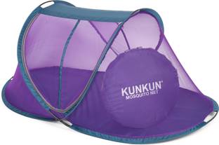 KUNKUN Polyester Kids Washable Foldable Premium Quality For Kids ( 0 TO 5 Years Baby ) Mosquito Net