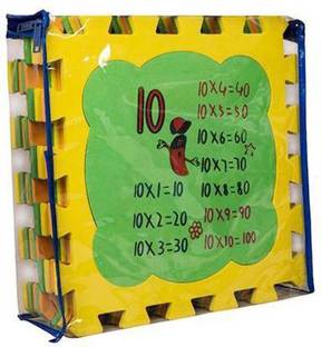 Pancikaa Multiplication Table Learning EVA Puzzle Mat for Kids (10 Pieces)