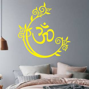MMD DECORATION (Size:- 16" X 24") Om shanti Om Wall Art Wall Stencil (Pack of 1, Devotee Pattern) Reusable Wall Painting Stencil for Home Decoration Wall Stencil Wall Stencil Stencil
